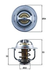 MAHLE Thermostat Kühlmittel TX 179 89D für OPEL CHEVROLET S10 S07 ASTRA MERIVA