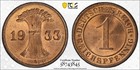 Germany 1933-A Reichspfennig J-313 PCGS MS 65 RB