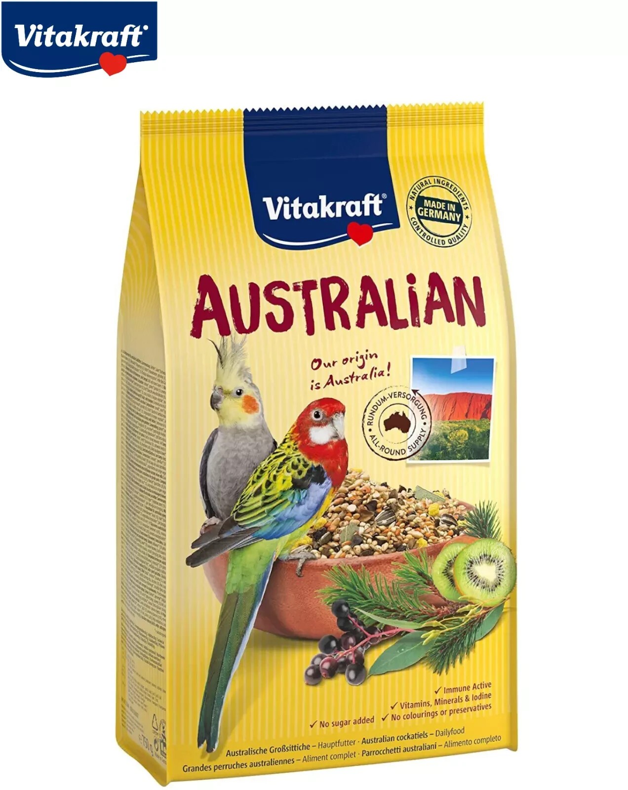 VITAKRAFT AUSTRALIAN COCKATIEL 750G BIRD CAGE FOOD SEED