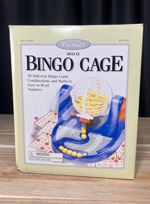 Premier Deluxe Bingo Family Game with Cage, Balls And 70 Cards 2001 