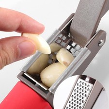 Stainless Steel Garlic Press Tool,Manual,Sturdy,Kitchen Accessory,Lightweight