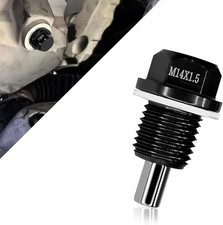 M14 x 1.5 Magnetic Oil Drain Plug, Transmission Oil Plug, Sump Dr Color: Black