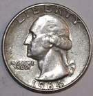 1964P Washington Quarter - Extra Fine - #1742EA