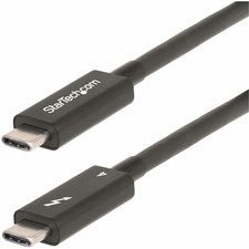 StarTech 6ft 2m Active Thunderbolt 4 Cable, 40Gbps, 100W PD, 4K/8K Video,