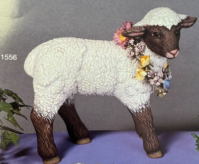 VINTAGE SCIOTO CERAMIC MOLD #S-1556 A & B LARGE STANDING LAMB