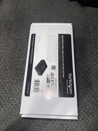 New StarTech MCM1110SFP Gigabit Ethernet Fiber Media Converter SFP Slo (HOME16)