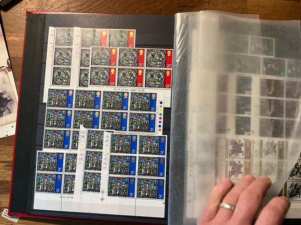 GB MNH новом десятичные блоки 1974 сэр Уинстон Черчилль 1-й 2-й в stockbook r - Изображение 4 из 4