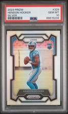 2023 Panini Prizm Rookies Silver Prizm #329 HENDON HOOKER (RC) PSA 10! 