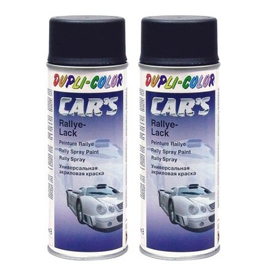 Rallye Paint Black Matt Duplicolor Car's Paint Spray 2x 400ml => 800ml