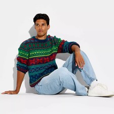 Men's Fair Isle Crewneck Pullover Sweater - Original Use