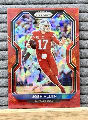 Panini 2020 Prizm Football Josh Allen #1 - Red Ice Prizm - Buffalo Bills