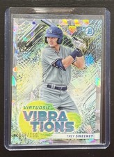 Trey Sweeney 2022 Bowman Chrome Virtuosic Vibrations Atomic Refractor /150 #VV-3