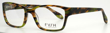 Fysh 3505 286 Green Havana Womens Rectangle Full Rim Eyeglasses 54-18-135 B37