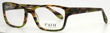 FYSH 3505 286 Green Havana Womens Rectangle Full Rim Eyeglasses 54-18-135 B:37