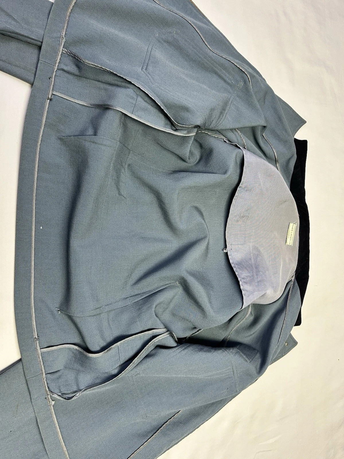 Vintage 50s Mens Taxi Bus Driver Uniform Jacket Workwear Zip Front Maier-Lavaty - product detail image 5