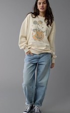 American Eagle NWT’s Women's Oversized Mickey Mouse Sweatshirt Size XS