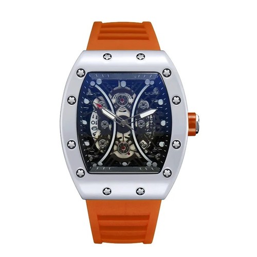RM Style Men's Luxury Watch Wine Barrel Dial Glow Calendar Sports Fashion - Picture 15 of 16