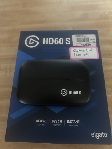 Carte de capture de jeu Elgato HD60 S - Noir (1GC109901004)