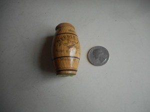 Small antique wooden Needle Case made in Germany