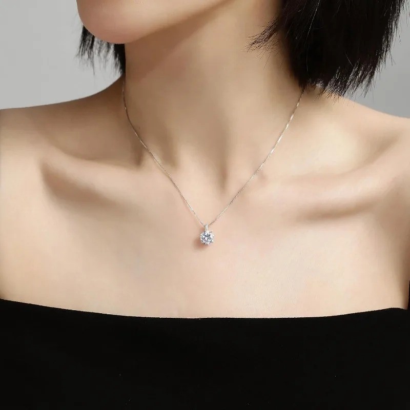 Juego de 3 piezas de joyas nupciales de plata de ley 925 circonita cúbica collar pendientes regalo