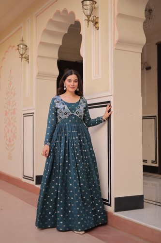 Party Wear Designer Anarkali Gown Dress Indian Bollywood Pakistani Ethnic Suit
