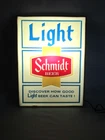 Vintage Schmidt Beer lighted sign, works, 1980