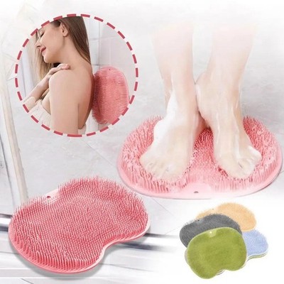 Foot Back Scrubber Exfoliating Silicone Massager Pad Cleaning Mat Bath Shower US