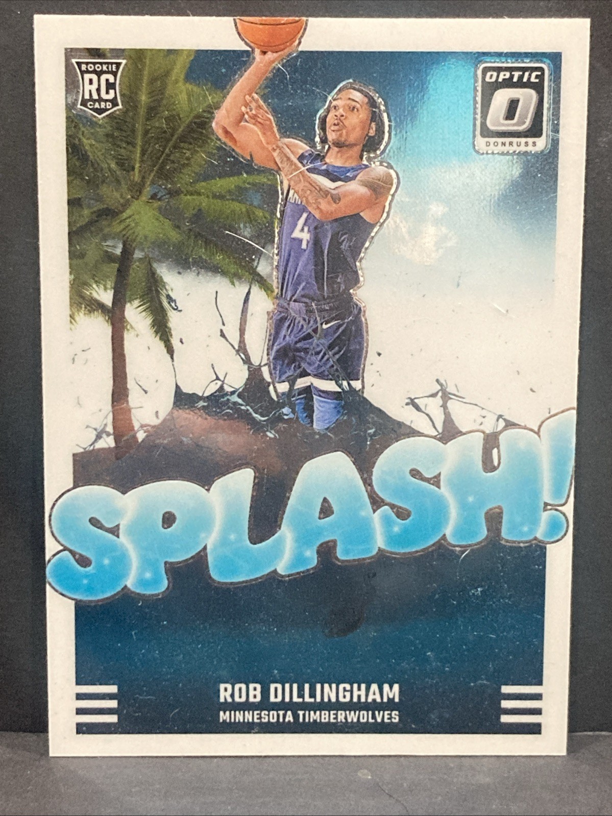 Rob Dillingham 2024-25 Donruss Optic Splash! #8 Timberwolves Rookie RC NBA