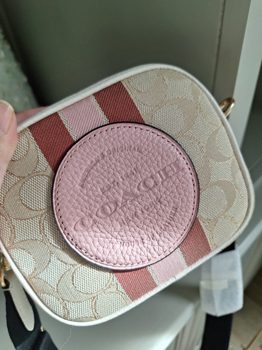 NWT Coach Mini Dempsey Camera Bag In Signature Jacquard With