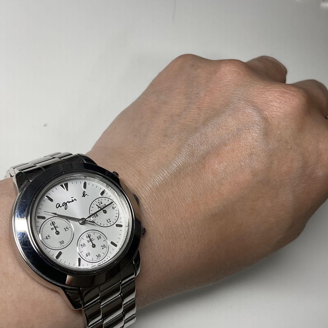 アクセサリー agnes b. watch bracelet black archive black watch agnès