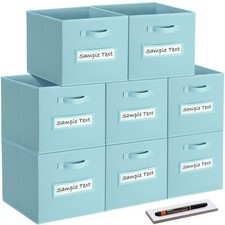 artsdi Fabric storage cubes 8 Pack 11 Inch Cube Storage Bin, cube organizer...