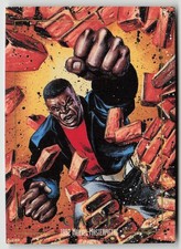 Marvel Masterpieces Luke Cage Trading Card 1992 SkyBox #17 Hero For Hire Insert