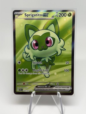 Sprigatito ex 251/217 ME:ASC Ascended Heroes Ultra Rare Full Art Pokemon NM