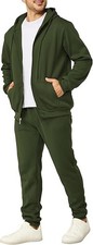 Mens Sweatsuits 2 Piece Casual Full Zip Tracksuits Zip Up Hoodie and Sweatpants