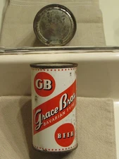 1950s GB GRACE BROS BAVARIAN TYPE #5, flat top beer can, Santa Rosa, California