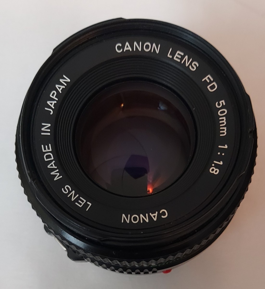 Vintage Canon FD 50mm 1:1.8 Camera Lens Made In Japan Black OEM +