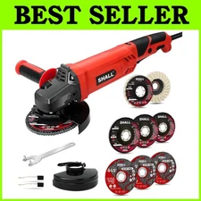 Compact 7.5A Power Angle Grinder Tool with Safety Guards