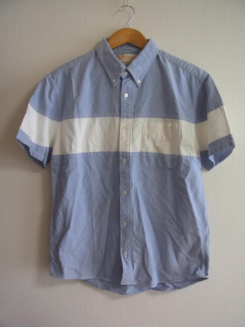 visvim Oxford Button Down Short Sleeve Shirt L Cl… - image 1