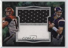 2011 Inception Dual Rookie Jumbo Relics 1/15 Andy Dalton Christian Ponder 4at