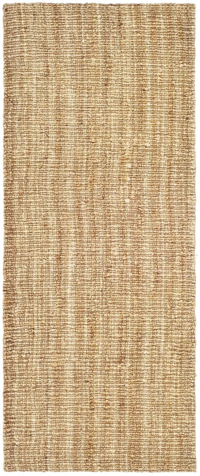 SAFAVIEH Natural Fiber Collection 2' x 6' Natural NF447A Handmade Chunky - Image 2 of 4