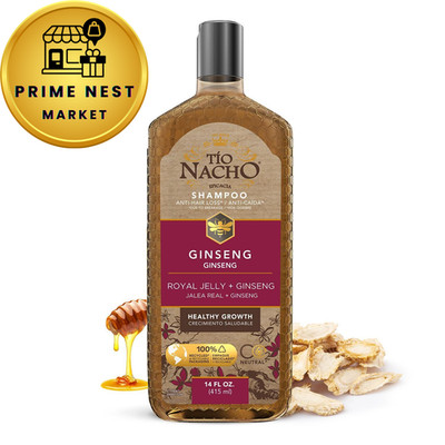 Tio Nacho Ginseng Shampoo with Royal Jelly, Herbal 14 Fl Oz (Pack of 1), Red