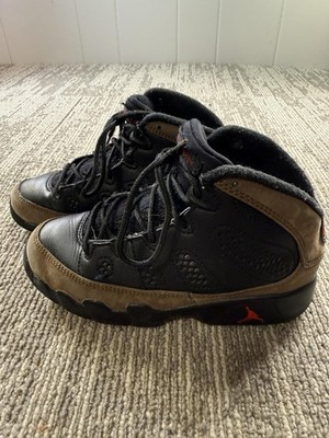 Jordan Air Jordan 9 Retro Shoes Kids Size 12C Black Brown Sneakers 401811-030