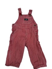 Oshkosh B Gosh Overalls Reissue Red White Stripe Railroad 12 Months