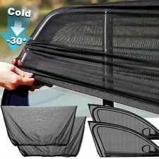 4PCS Car Window Sunshade Mesh Screen UV Protection Mosquito Net Set