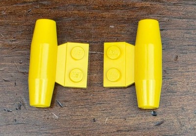 LEGO Yellow Plane Engine Smooth Small 1 x 2 Side Plate #3475 set of 2