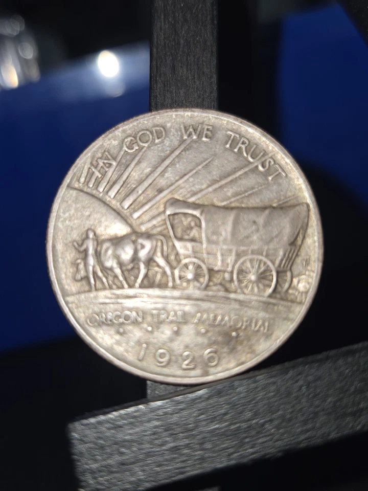 1926-S Oregon Trail Commemorative Silver Half Dollar Uncirculated*MEGA TONER*MS* - Image 3 of 4