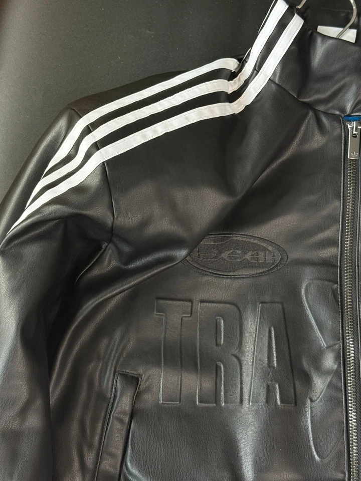 adidas Originals Adilenium Season 2 Biker Jacket Women Casual Top AsiaFit JM9287 - Image 4 of 4