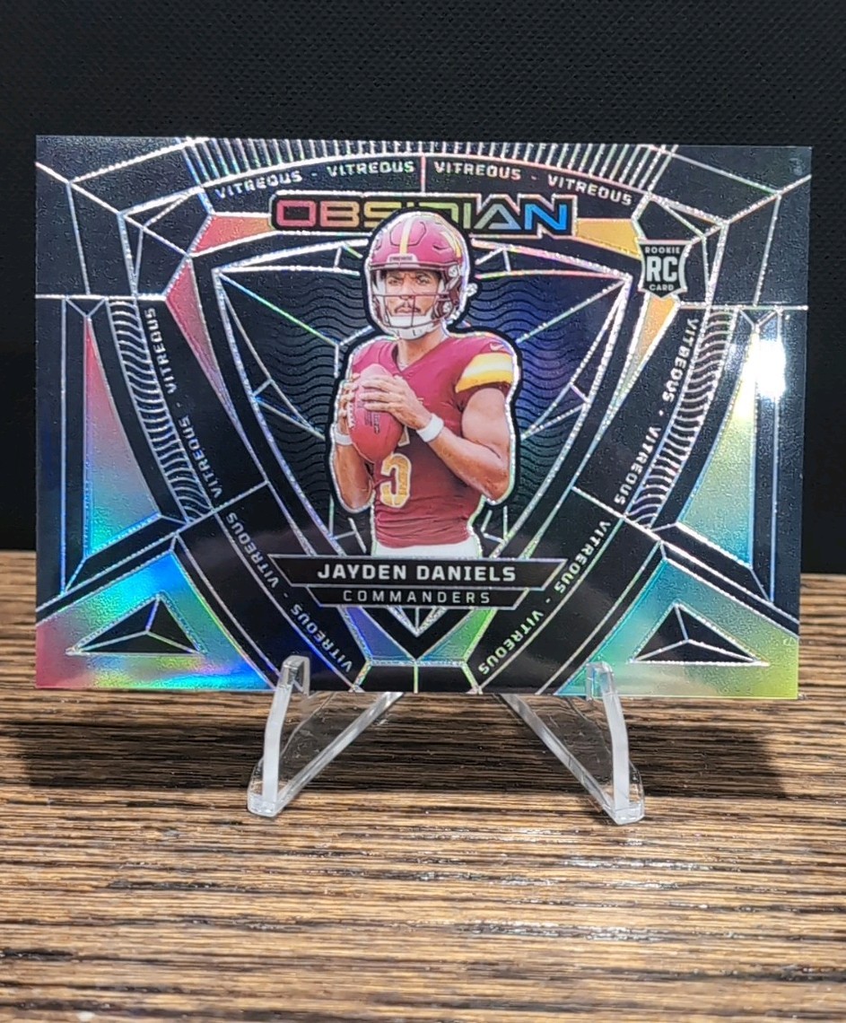 2024 Panini Obsidian Vitreous Jayden Daniels Rookie RC Commanders 🔥 CASE HIT🔥