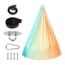 Sensory Swing Indoor Swing Cloth Backyard Double Layer Gradient Color 110x59 IN