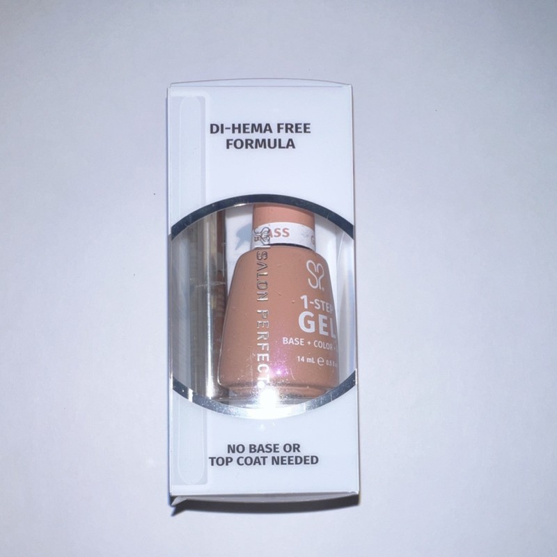 Salon Perfect GLASS 1 -Step Gel Nailpolish Kit Magnet Included GLASS PINK